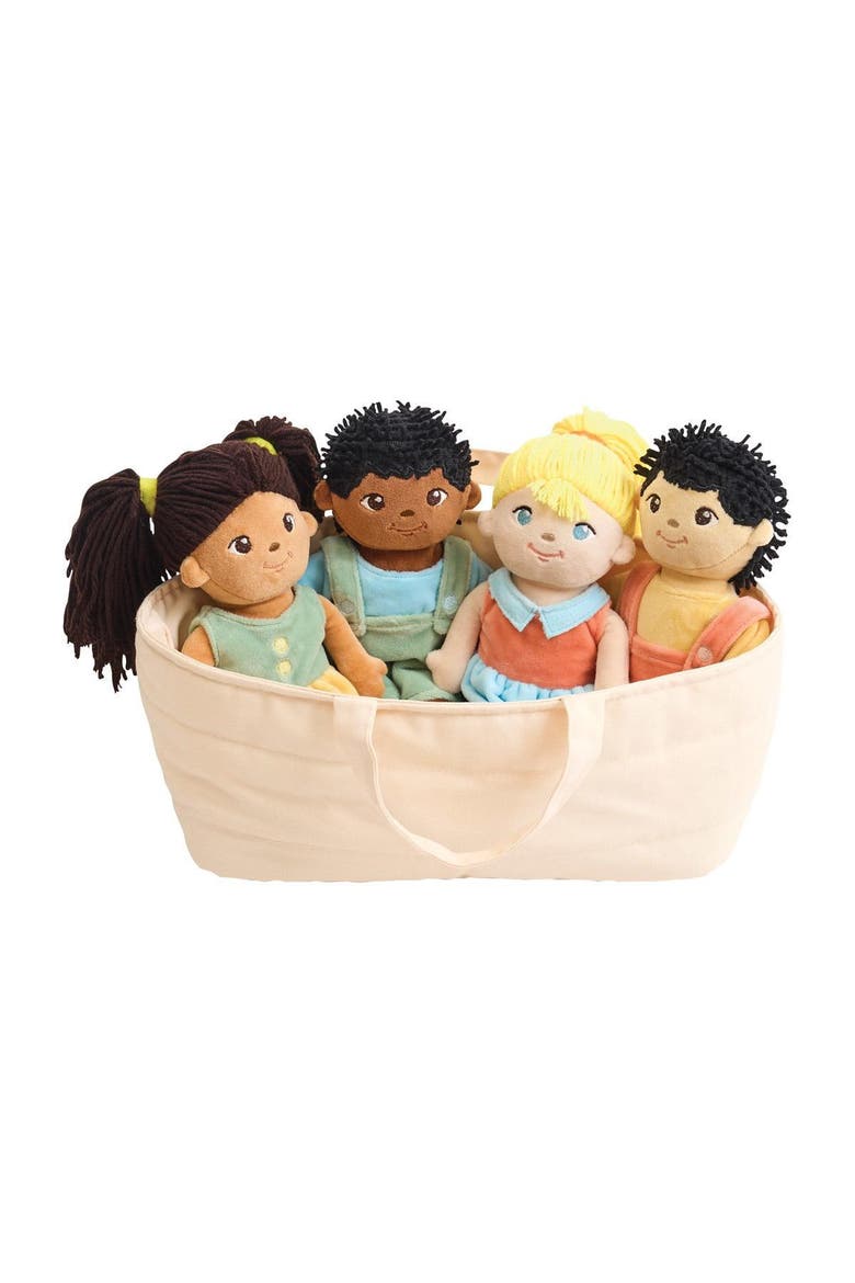 Multicultural Soft Dolls - Set of 4, Main, color, Multicolored