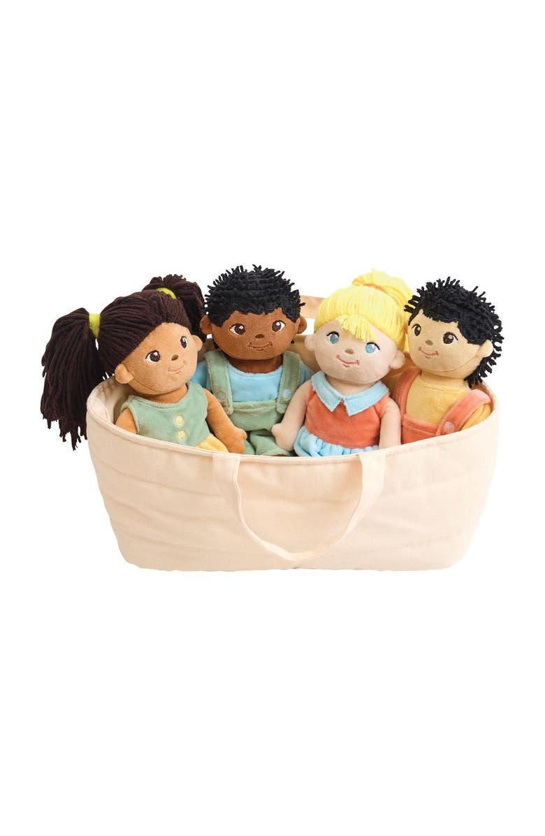 Kaplan Early Learning Company Multicultural Soft Dolls - Set of 4, Main, color, Multicolored