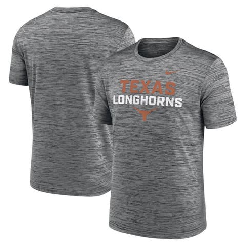 Men's Nike Anthracite Texas Longhorns Campus Center Stack Velocity Performance T-Shirt