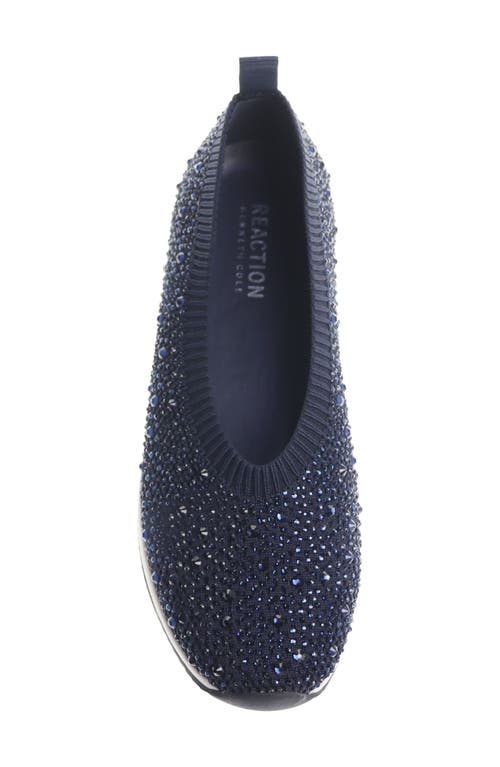 Reaction Kenneth Cole Evaline Slip-on Sneaker In Navy Knit