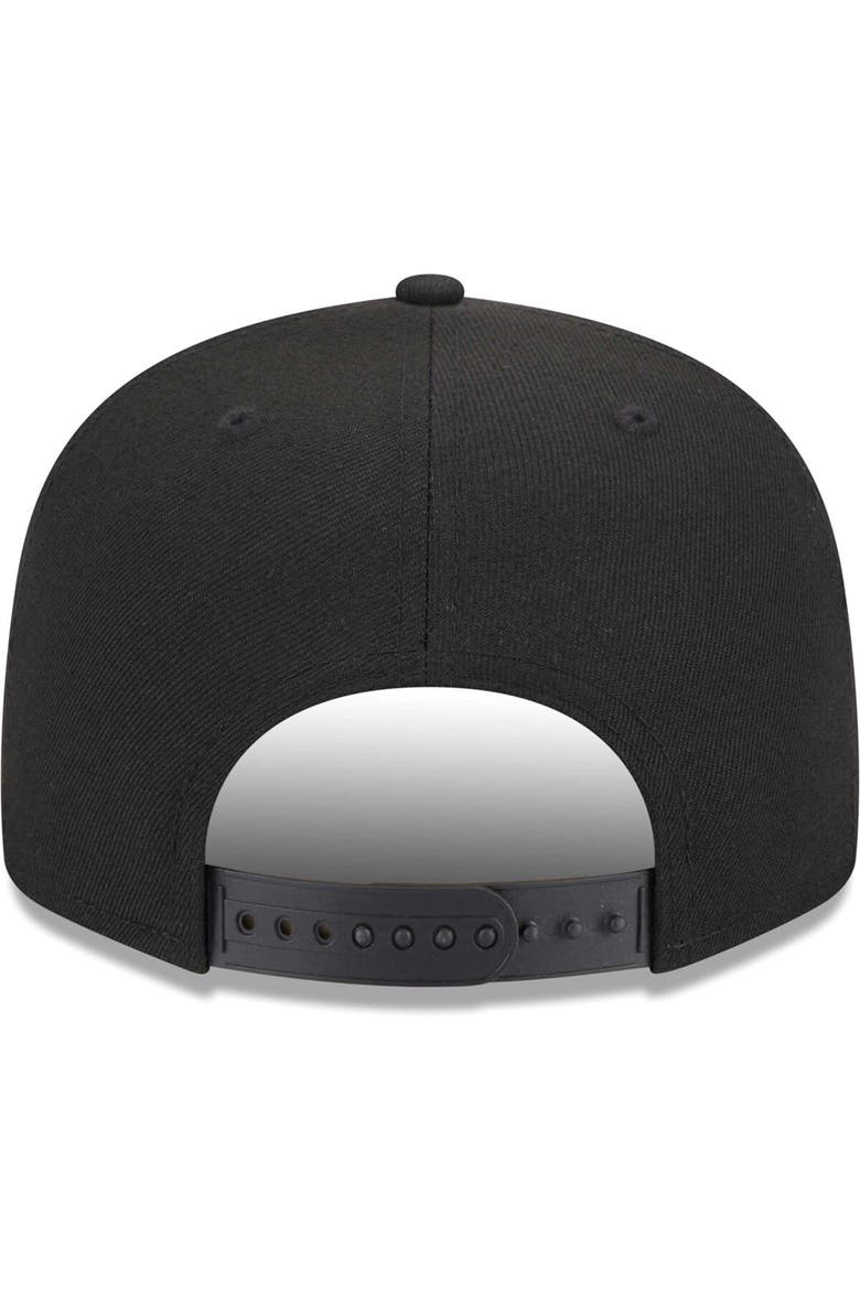 Men's New Era Black Pittsburgh Steelers Main Script 9FIFTY Snapback Hat, Alternate, color, Black