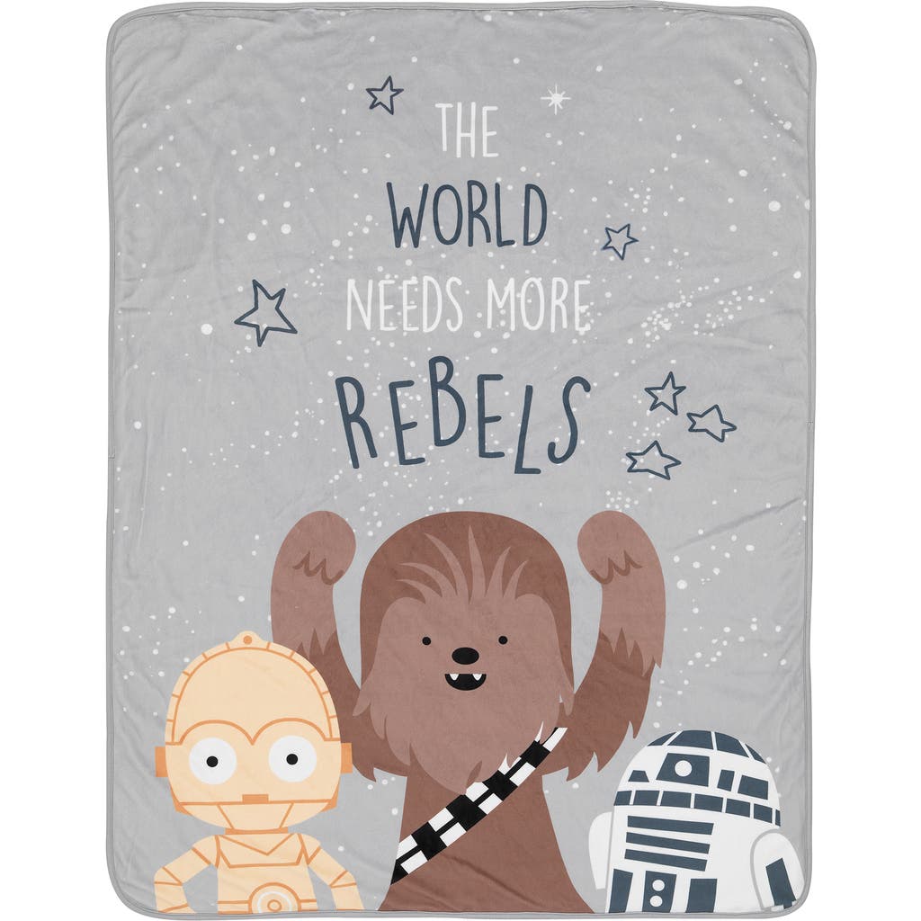 Lambs & Ivy Star Wars Rebels R2D2/C-3PO/Chewbacca Soft Faux Shearling Baby Blanket in Gray at Nordstrom Lambs & Ivy Star Wars Rebels R2D2/C-3PO/Chewbacca Soft Faux Shearling Baby Blanket in Gray at Nordstrom