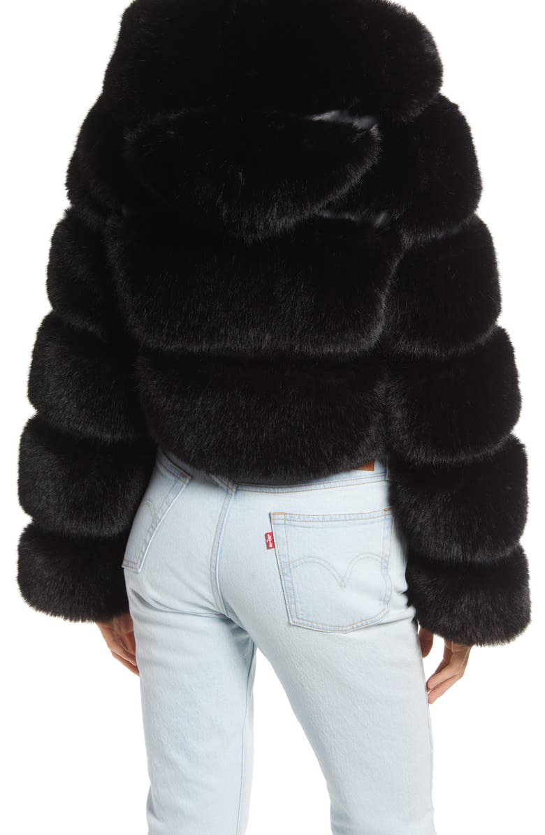 AZALEA WANG Faux Fur Puffer Jacket, Alternate, color,