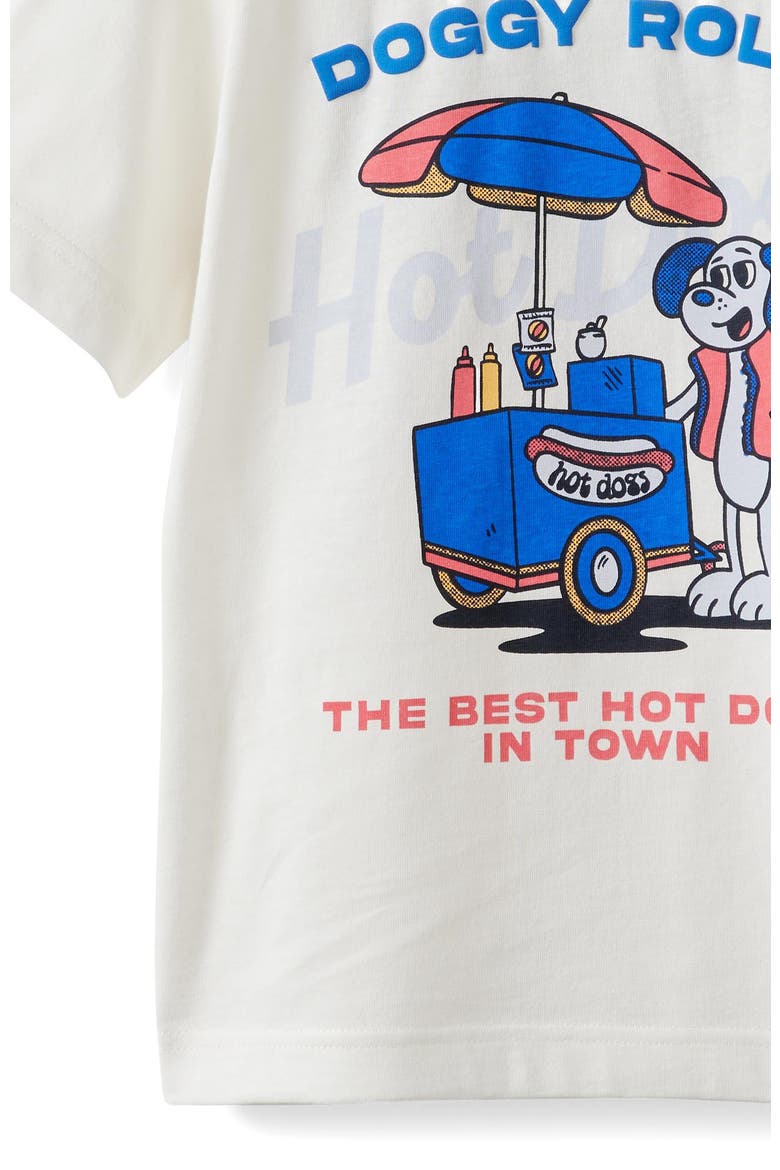 Kid's Essentials Graphic Short Sleeve Tee, Alternate, color, Vanilla Doggy Roll