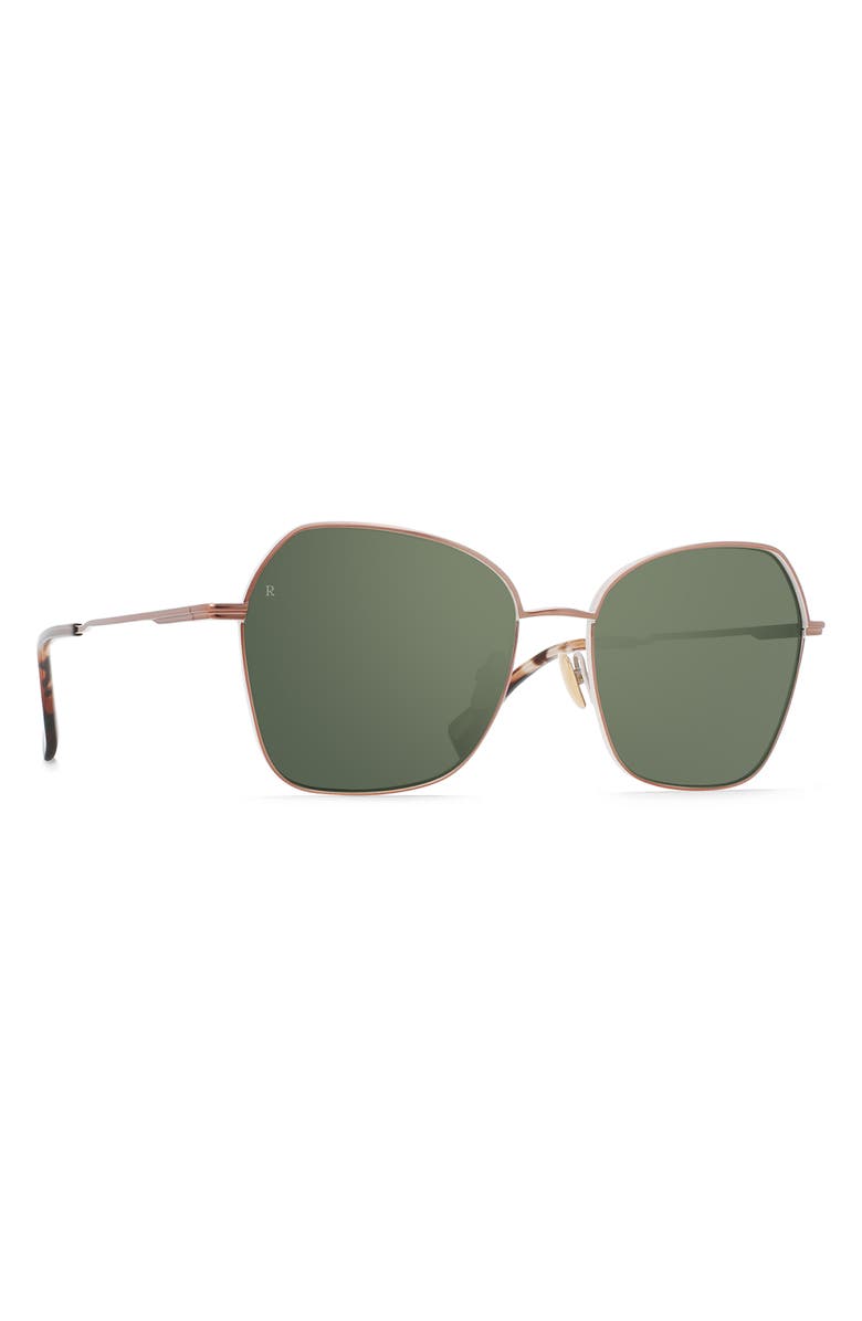 RAEN Zhana 57mm Tinted Aviator Sunglasses, Alternate, color, 