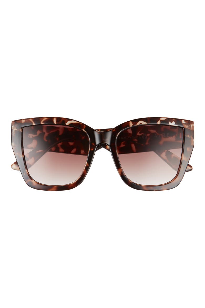 Haedus 53mm Gradient Square Sunglasses, Main, color, ROSE TORT / WARM SMOKE GRAD
