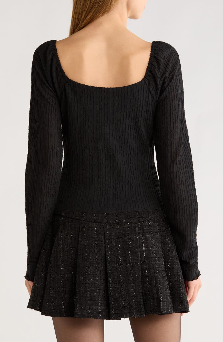 All in Favor Lace Top, Alternate, color, Black