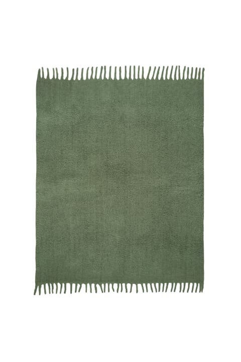 Ropar Fringed Acrylic Wool Throw 55X71 In