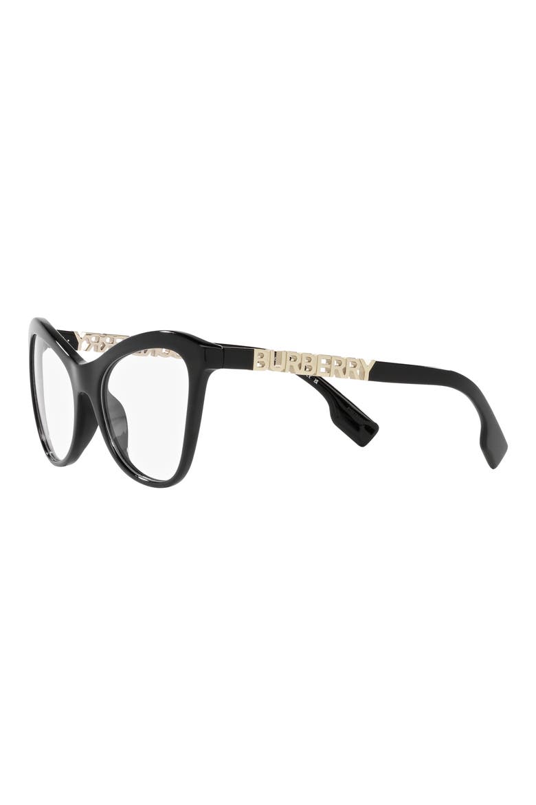 Angelica 54mm Cat Eye Optical Glasses, Alternate, color, BLACK