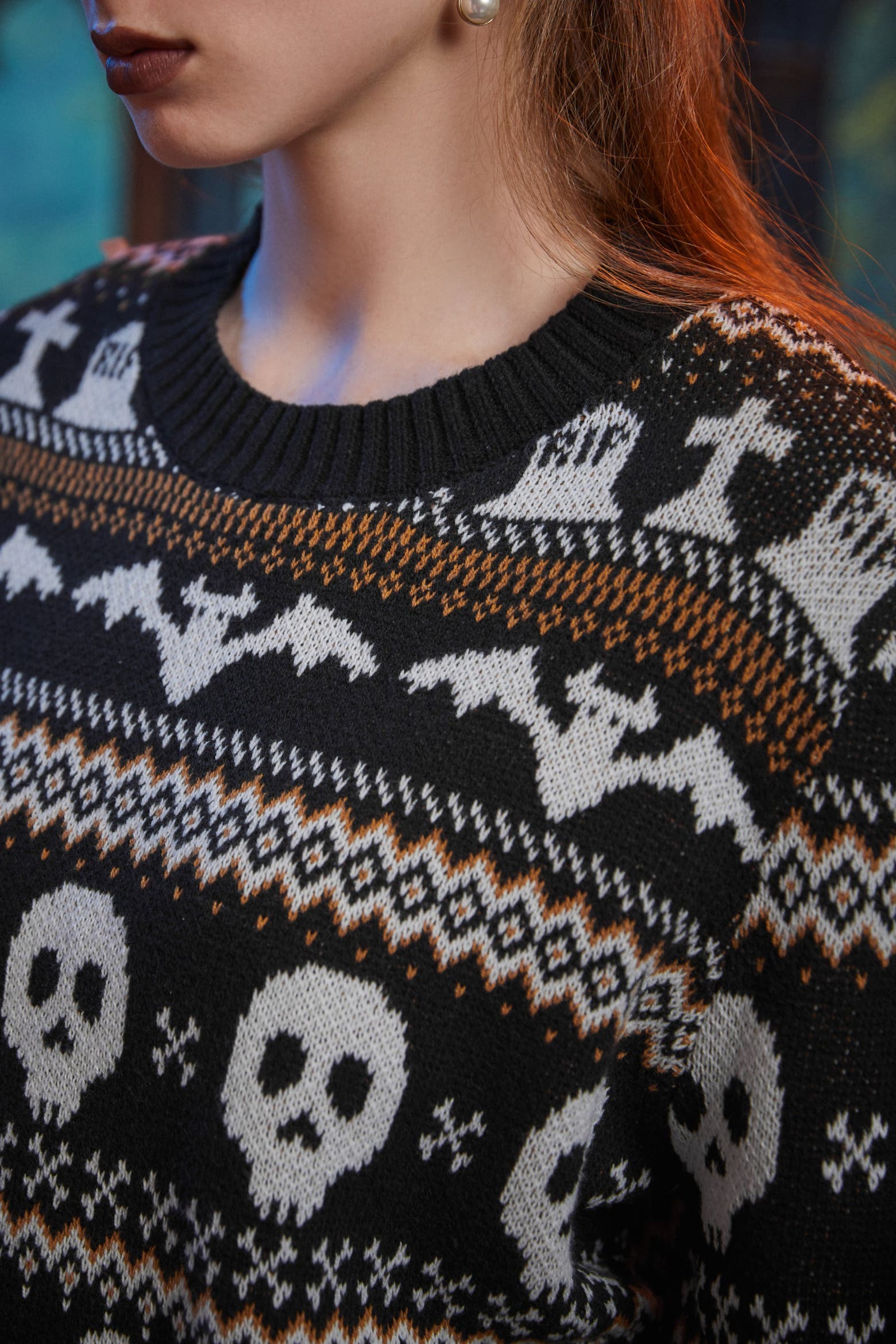 Modcloth Customer Service ModCloth Fairly Frightful Fair Isle Halloween Sweater (Women) | Nordstrom