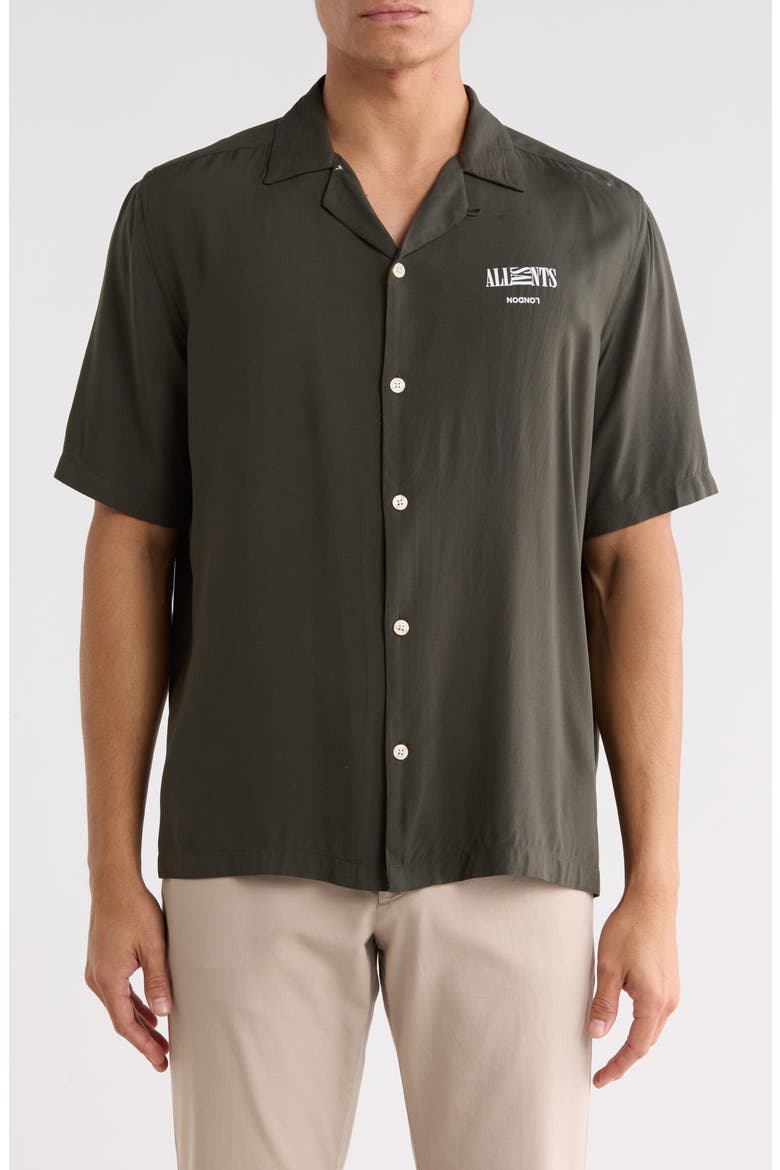 Burman Camp Shirt, Main, color, DUFFEL GREEN