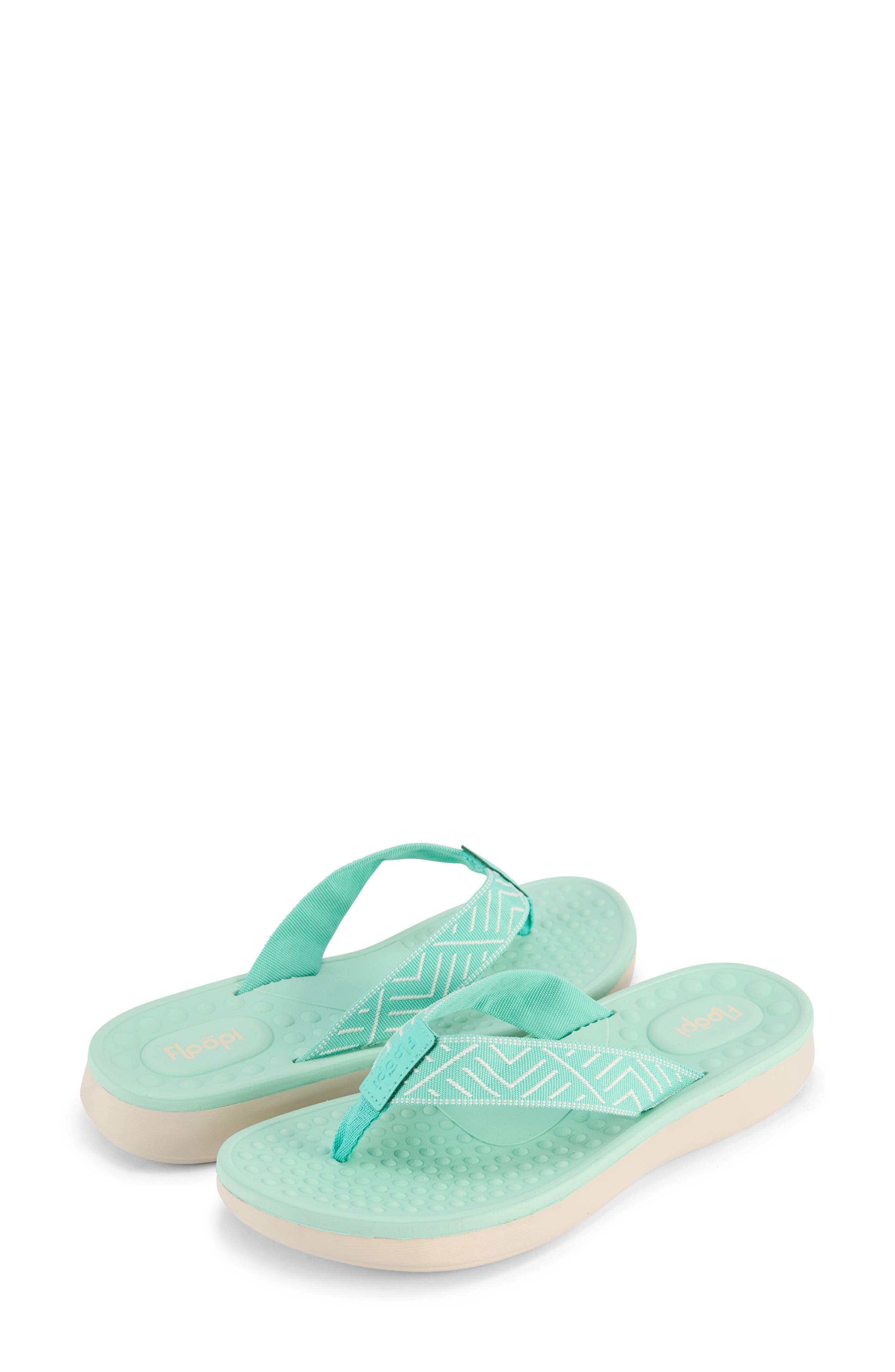 Woven Flip Flop Sandal, Alternate, color, GREEN