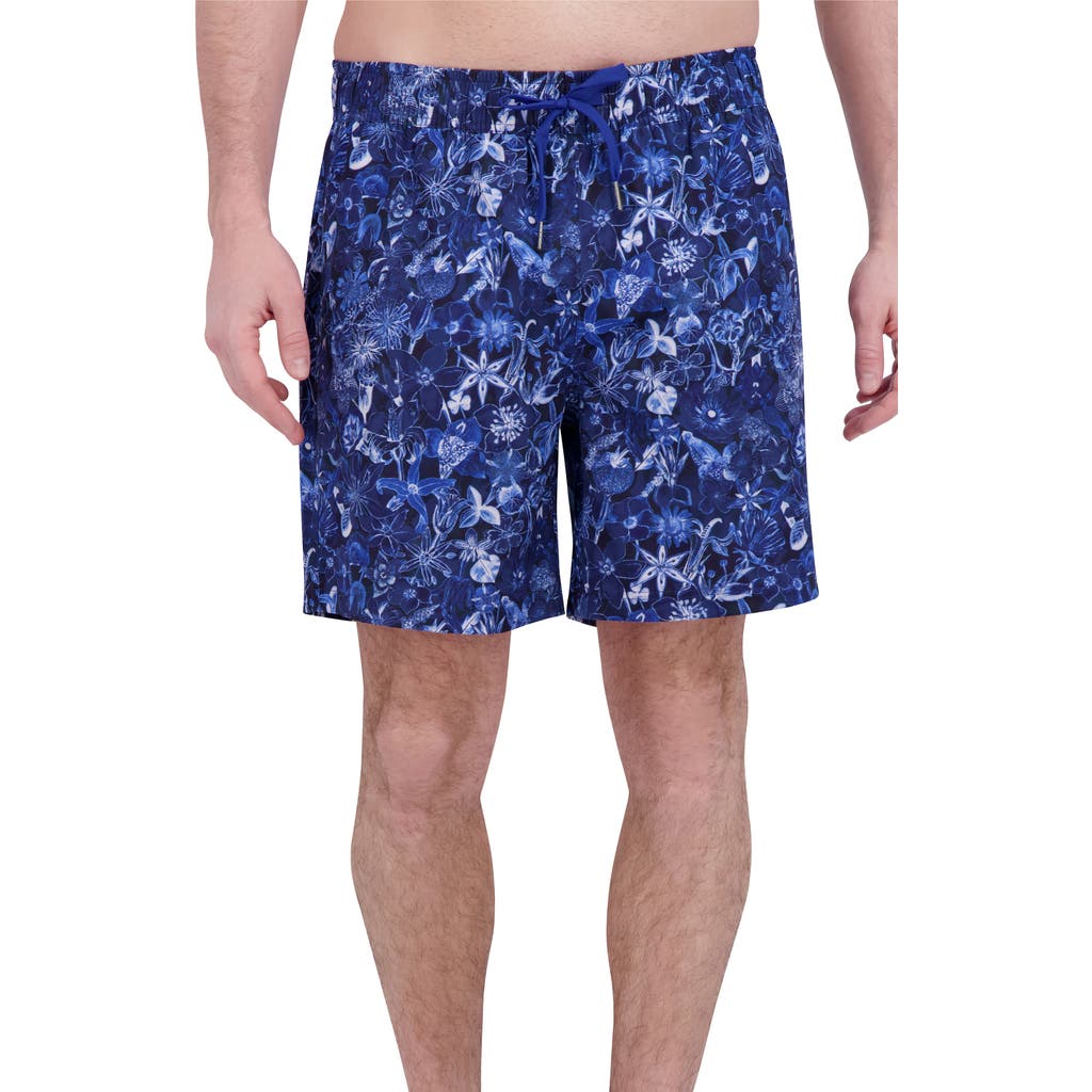 Robert Graham Quickdry Boxer Board Shorts In Blue