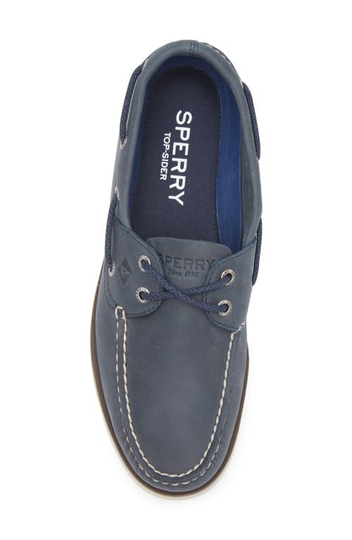 Sperry Leeward Boat Shoe In Black