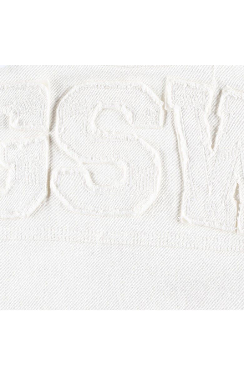 LUSSO Women's Lusso White Golden State Warriors Swarovski Crystal & Distressed Button-Up Denim Jacket, Alternate, color, White