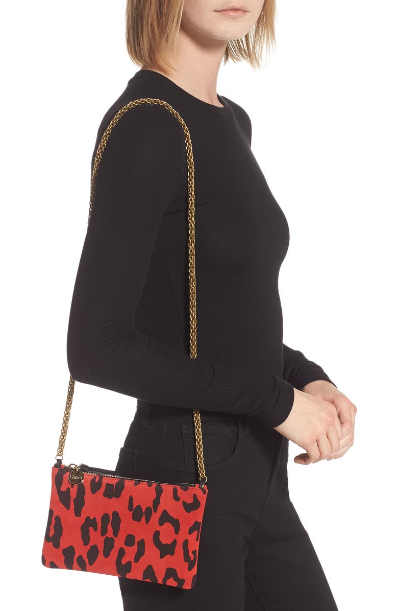 Clare V. Alix Leather Crossbody Bag, Alternate, color,