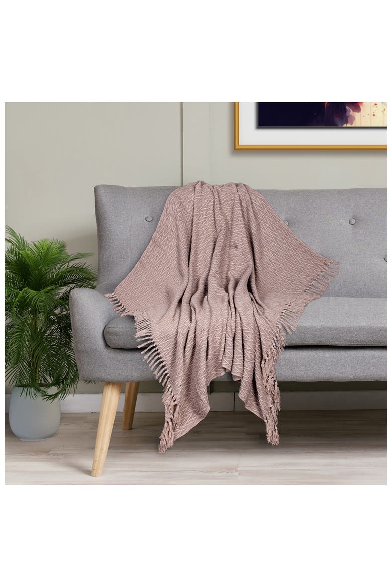 Fringe Throw Blanket, Alternate, color, BEIGE