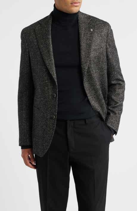 Jack Victor Myles Unconstructed Wool & Alpaca Blend Herringbone Sport Coat