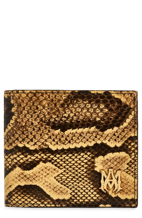 Python Embossed Bifold Wallet