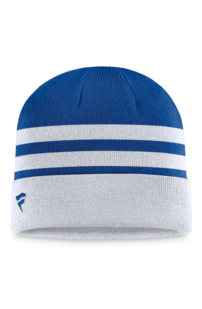 FANATICS Men's Fanatics Branded Heather Gray Buffalo Bills Logo Cuffed Knit Hat, Alternate, color,