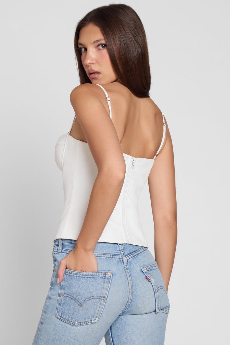 Bali Bustier Corset Top, Alternate, color, White