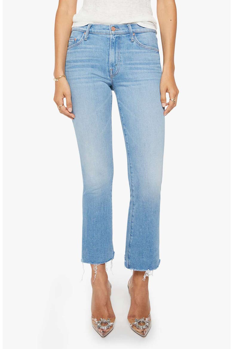 The Outsider Flood Frayed Ankle Bootcut Jeans, Main, color, ROOM SERVICE