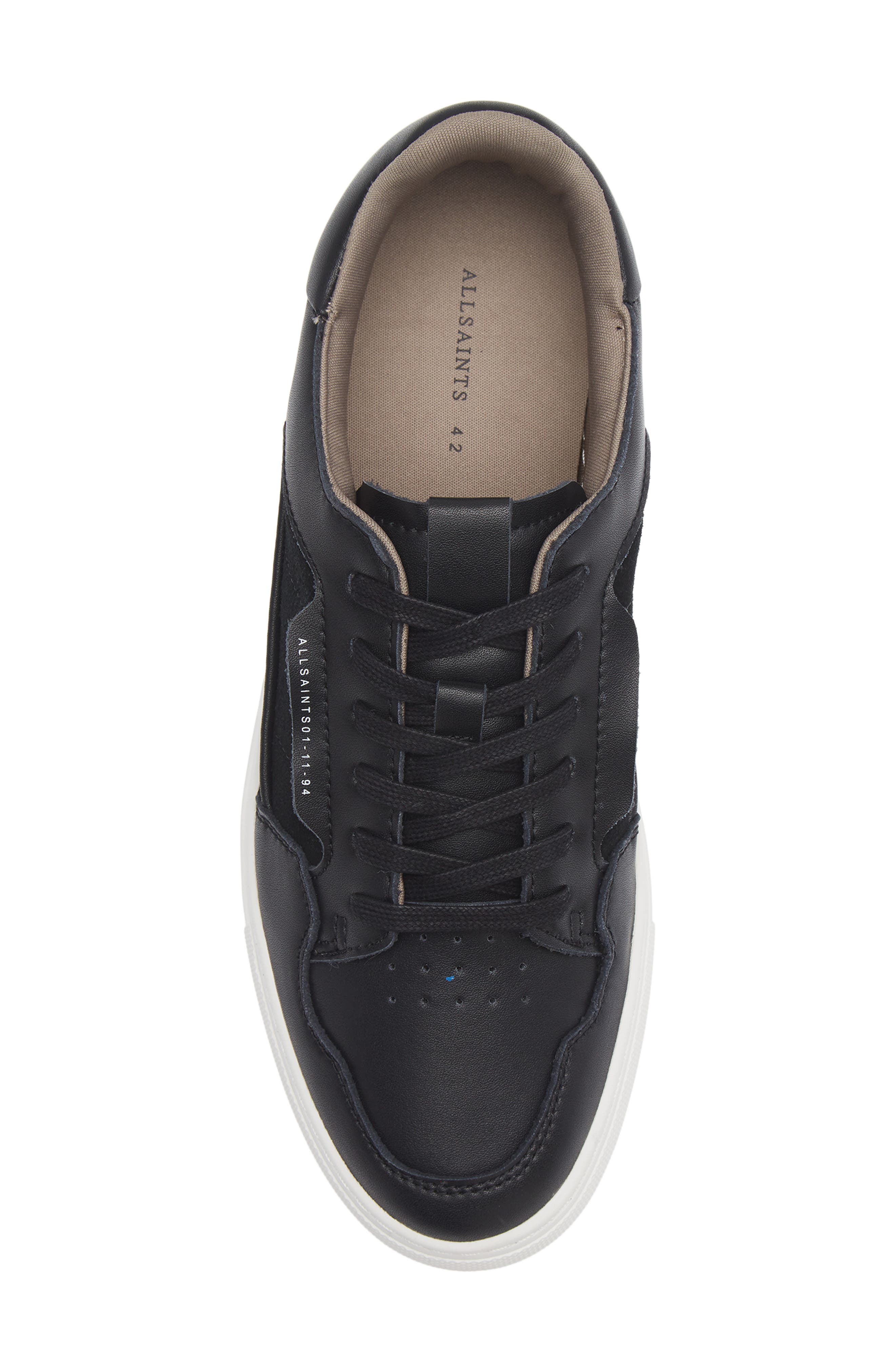 AllSaints Alton Low Top Sneaker, Alternate, color, Black/ White