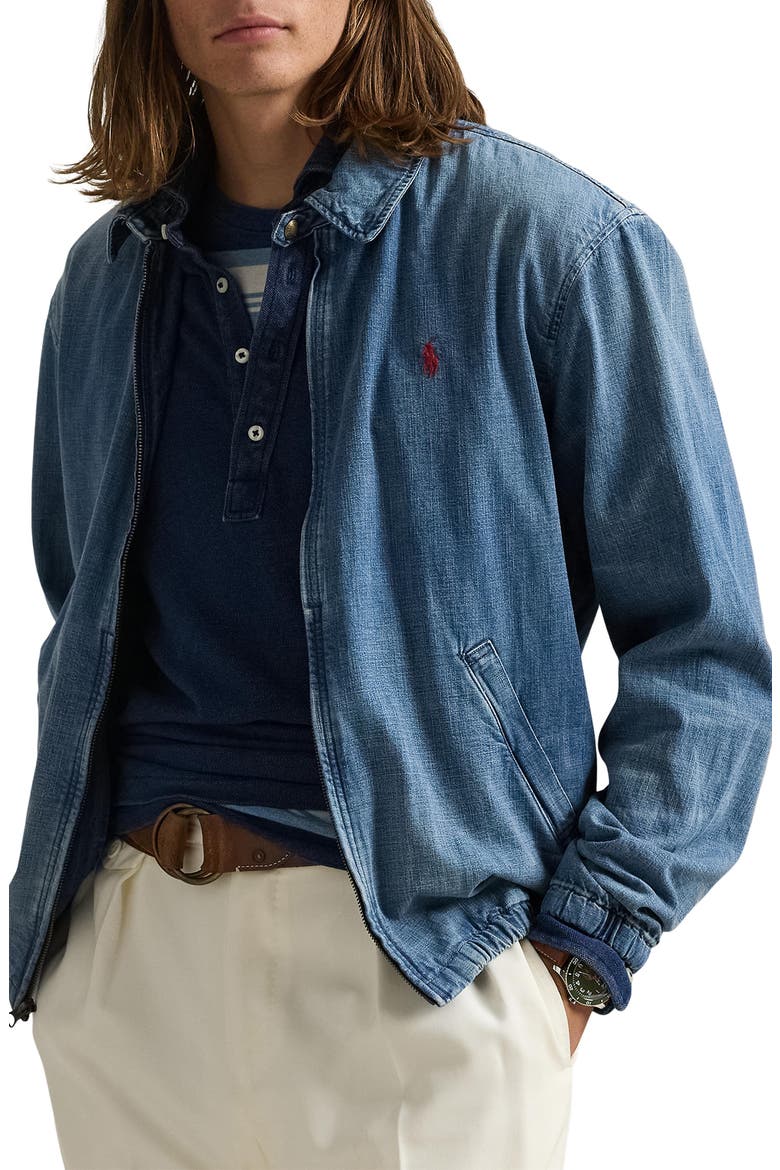 Bayport Denim Jacket, Main, color, WALLSEND