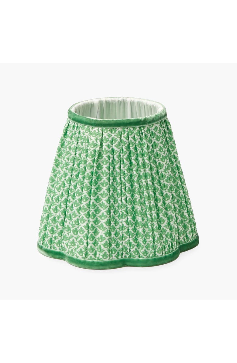 Mrs. Alice Green Lotus Lampshade, Main, color, Green