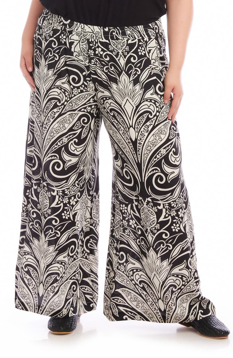 Karen Kane Print Wide Leg Pants, Main, color, 