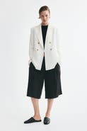 H&M Double-breasted Viscose-blend Blazer
