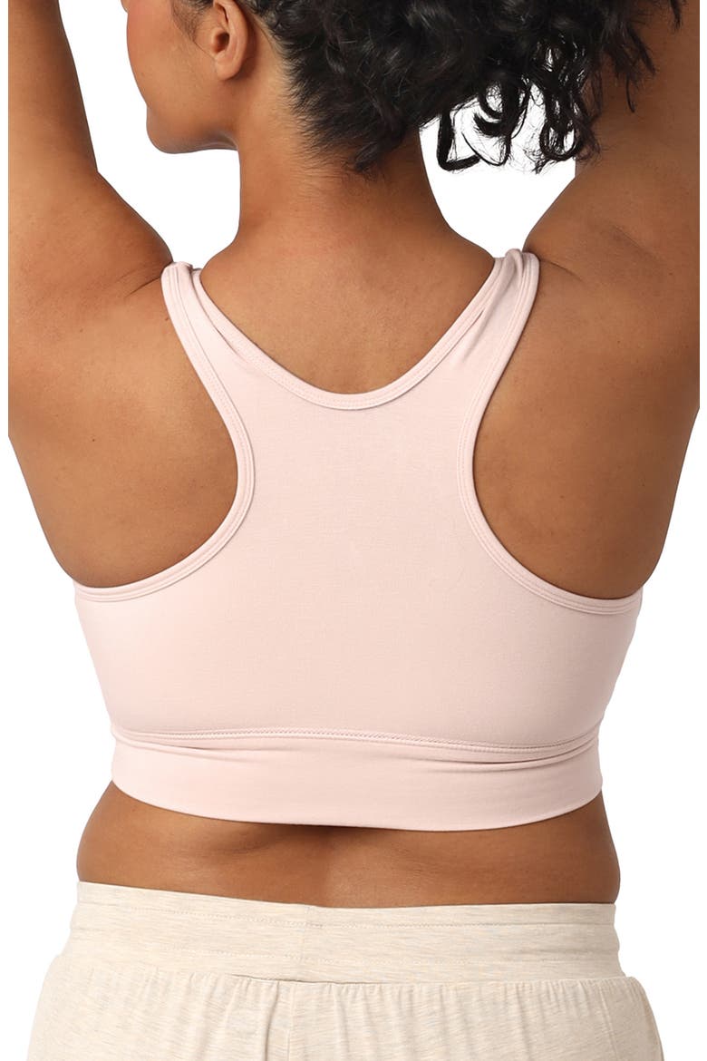 Busty French Terry Racerback Nursing & Sleep Bra - Fits Sizes 30E-46H, Alternate, color, SOFT PINK