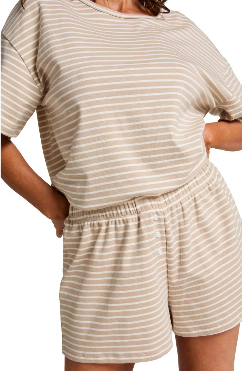 Hunkemöller Pyjamaset Jersey, Alternate, color, Oxford Tan