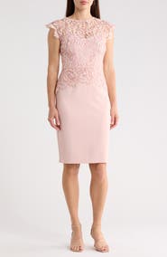 Vince Camuto Lace Peplum Dress