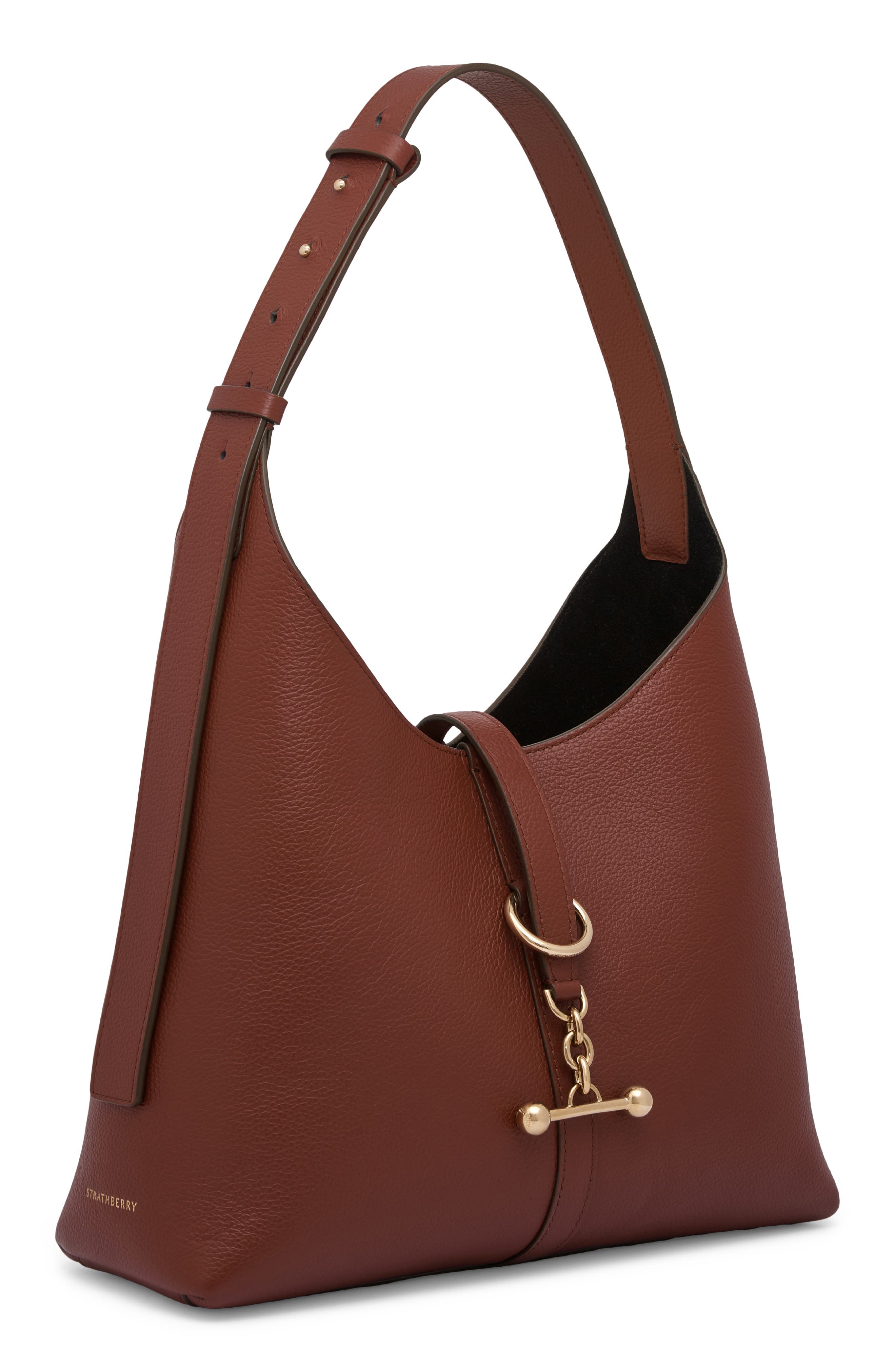 Kite Leather Hobo Bag, Alternate, color, WALNUT