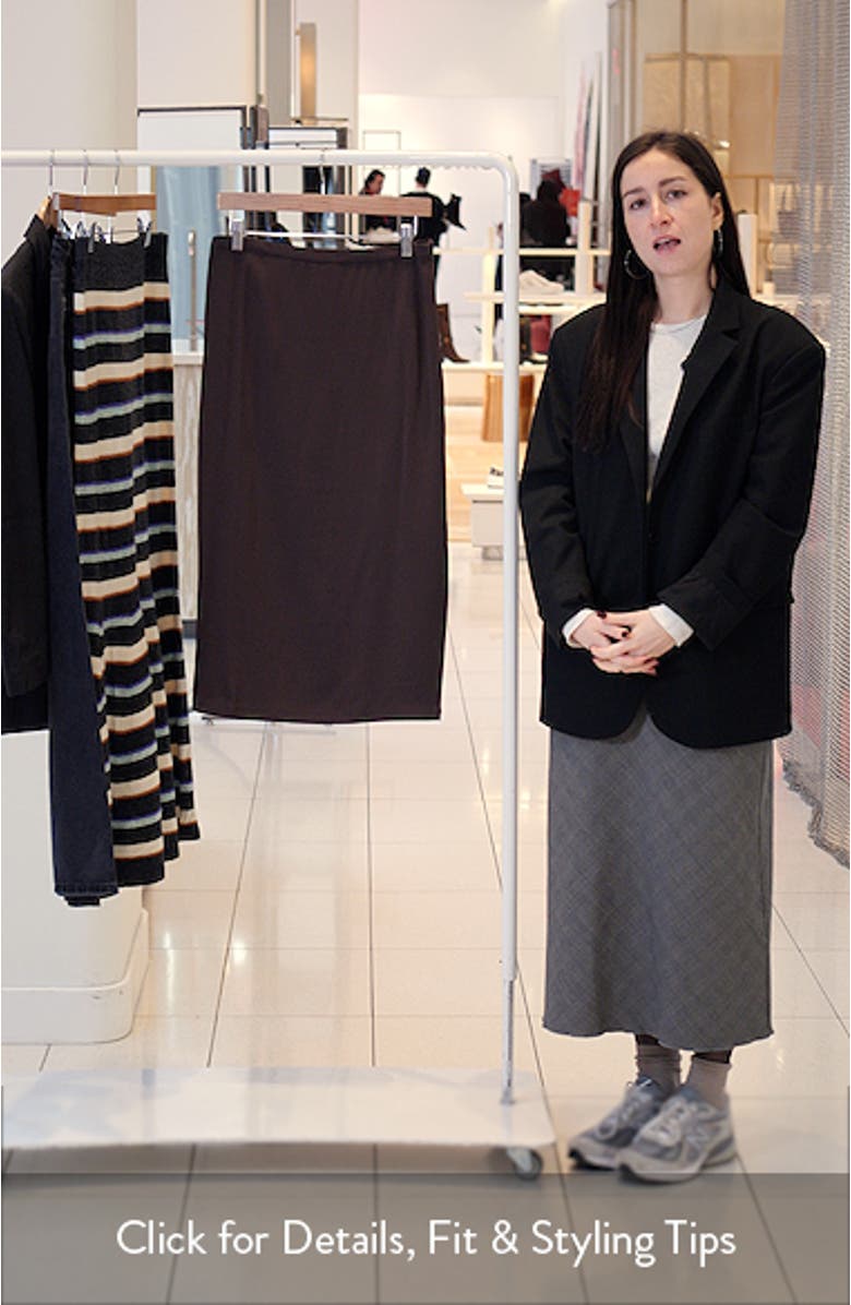 Crepe Midi Pencil Skirt, sales video thumbnail