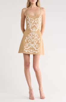 L'AGENCE Betania Jacquard Sweater Minidress