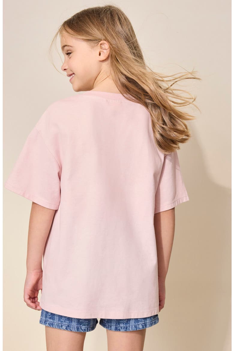 Kids' Sequin Floral T-Shirt, Alternate, color, PINK