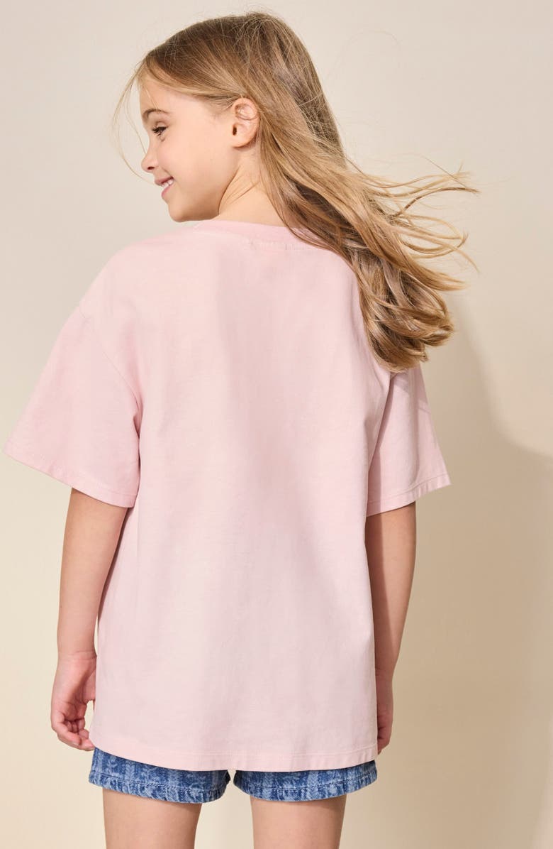 NEXT Kids' Sequin Floral T-Shirt, Alternate, color, Pink