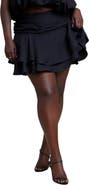 ELOQUII Flouncy Tiered Mini Skort
