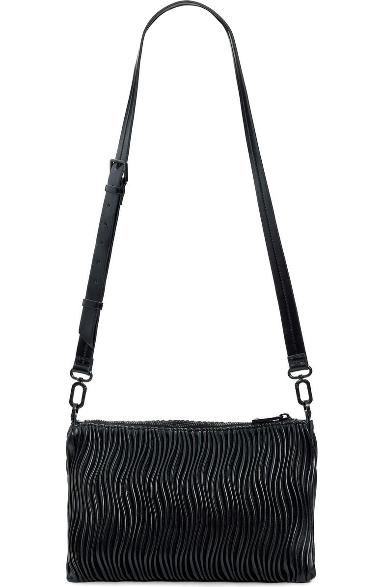 Desigual Faux Leather Crossbody Bag, Alternate, color, Black