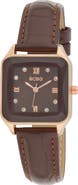 BCBG Prism Faux Leather Strap Watch, 27mm