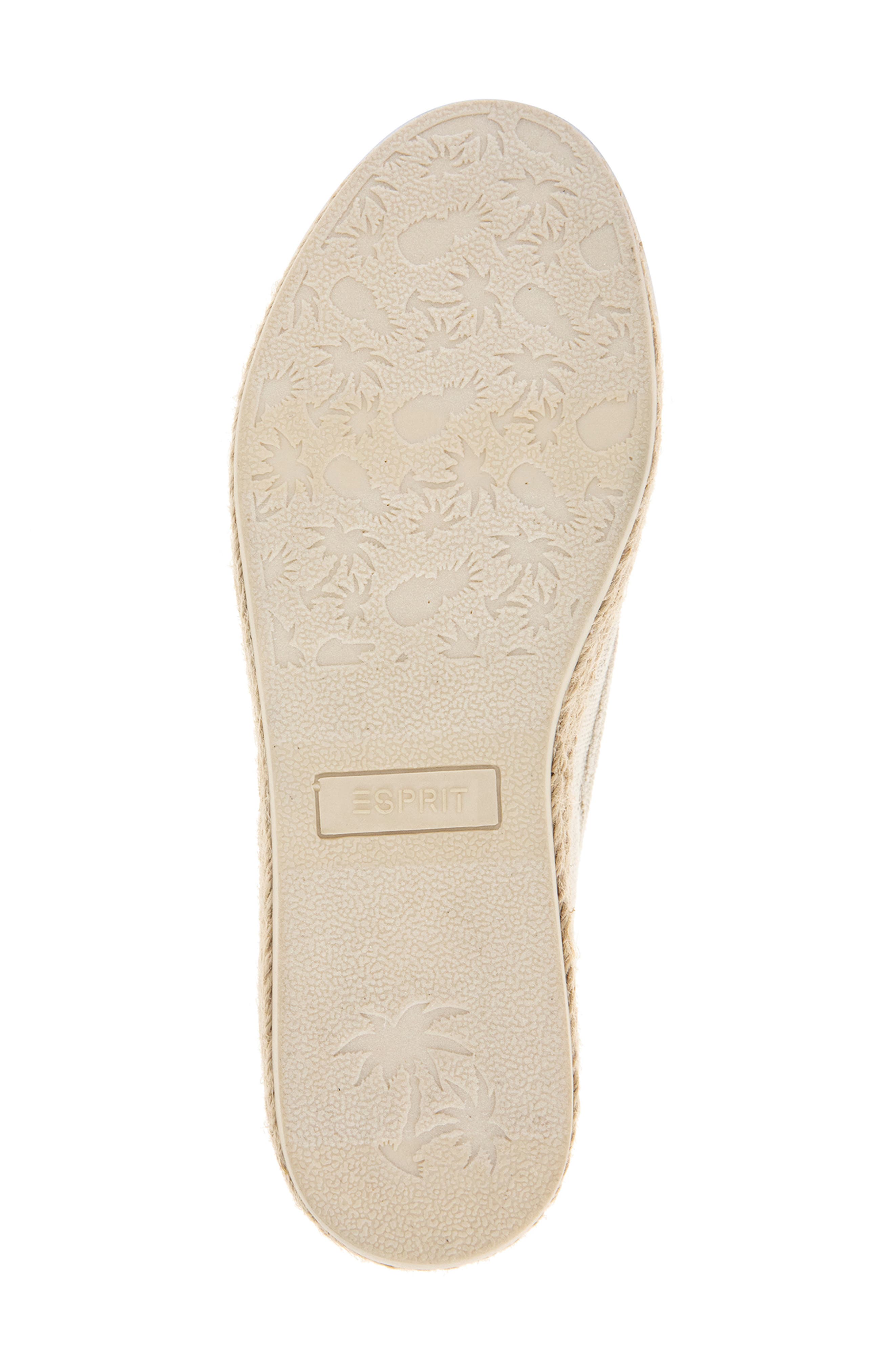 Esprit Nadine Espadrille Sneaker, Alternate, color, Natural Linen