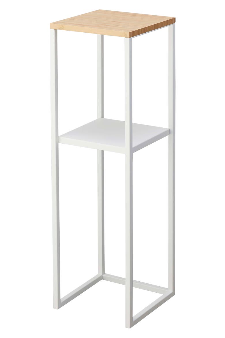Two-Tier Display Shelf, Main, color, WHITE