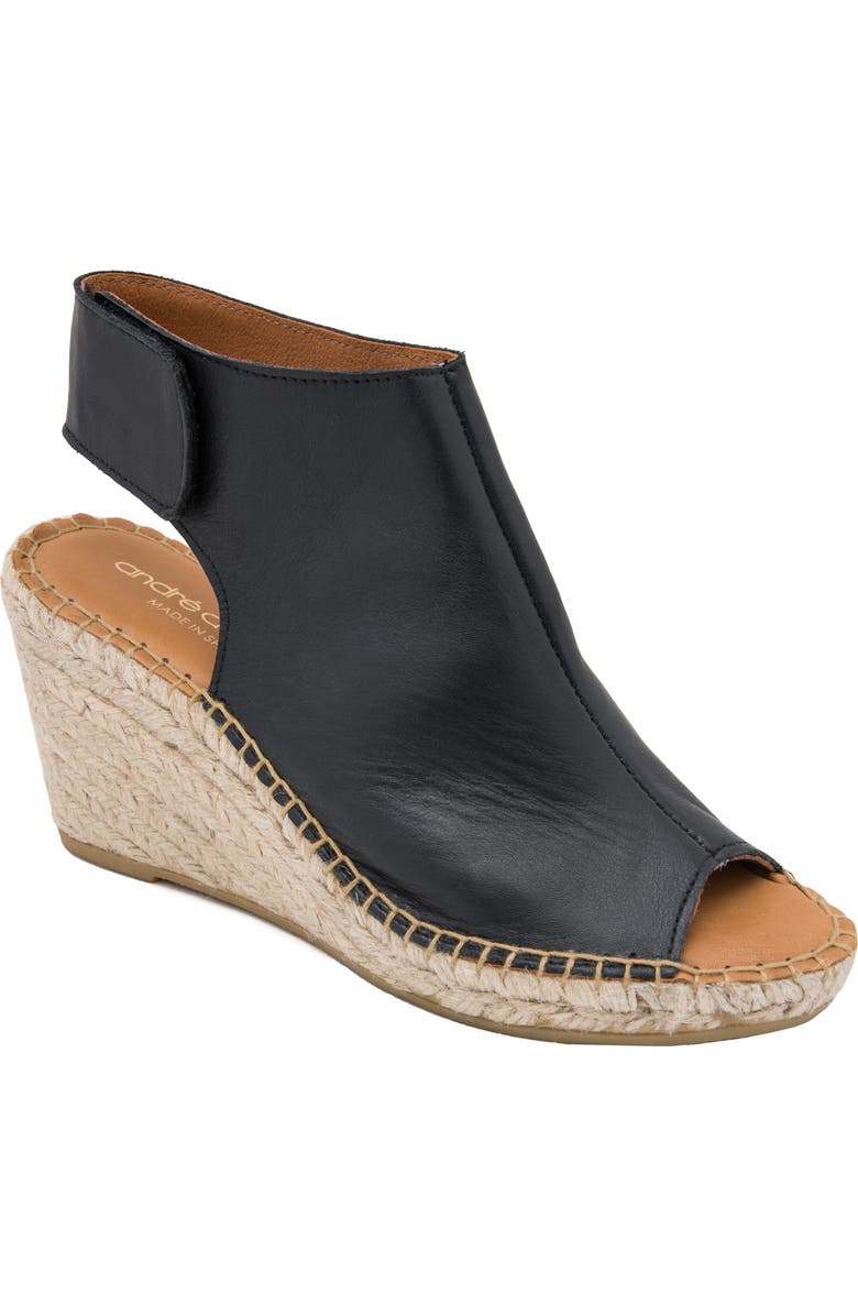 André Assous Flora Espadrille Wedge Shield Sandal, Main, color,