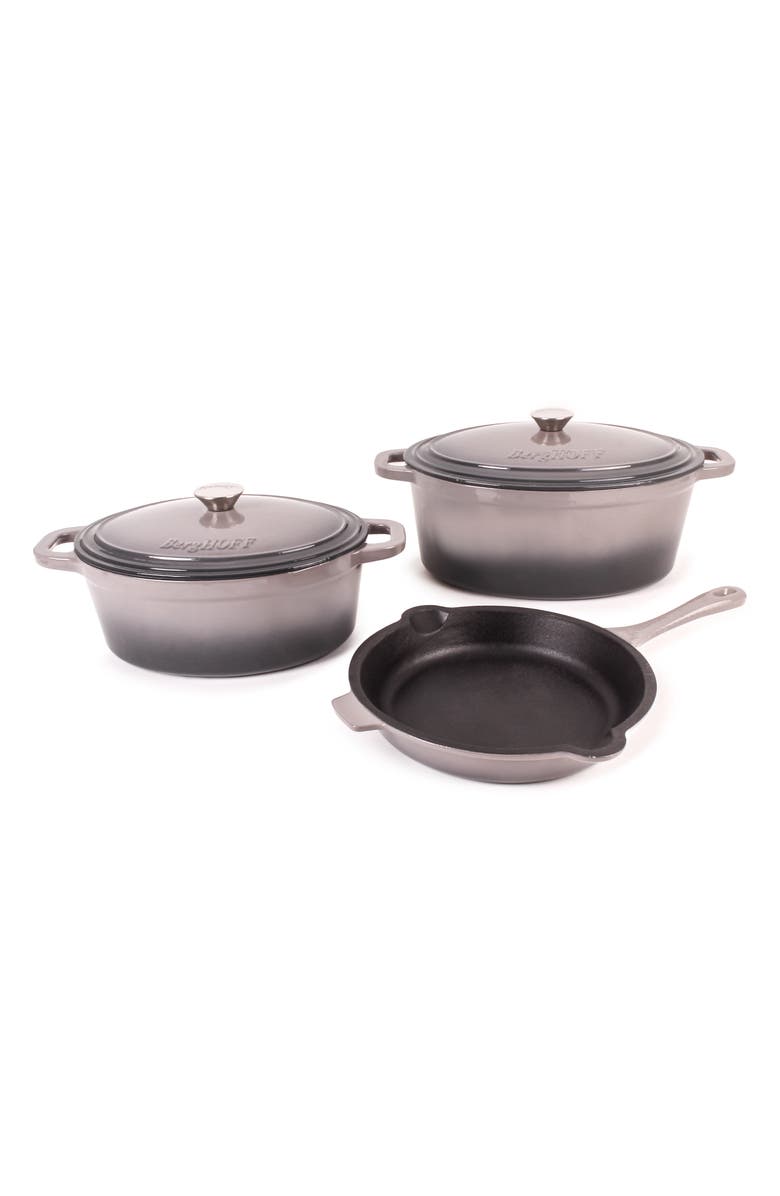 BergHOFF Neo 5-Piece Cast Iron Set, Main, color, Oyster
