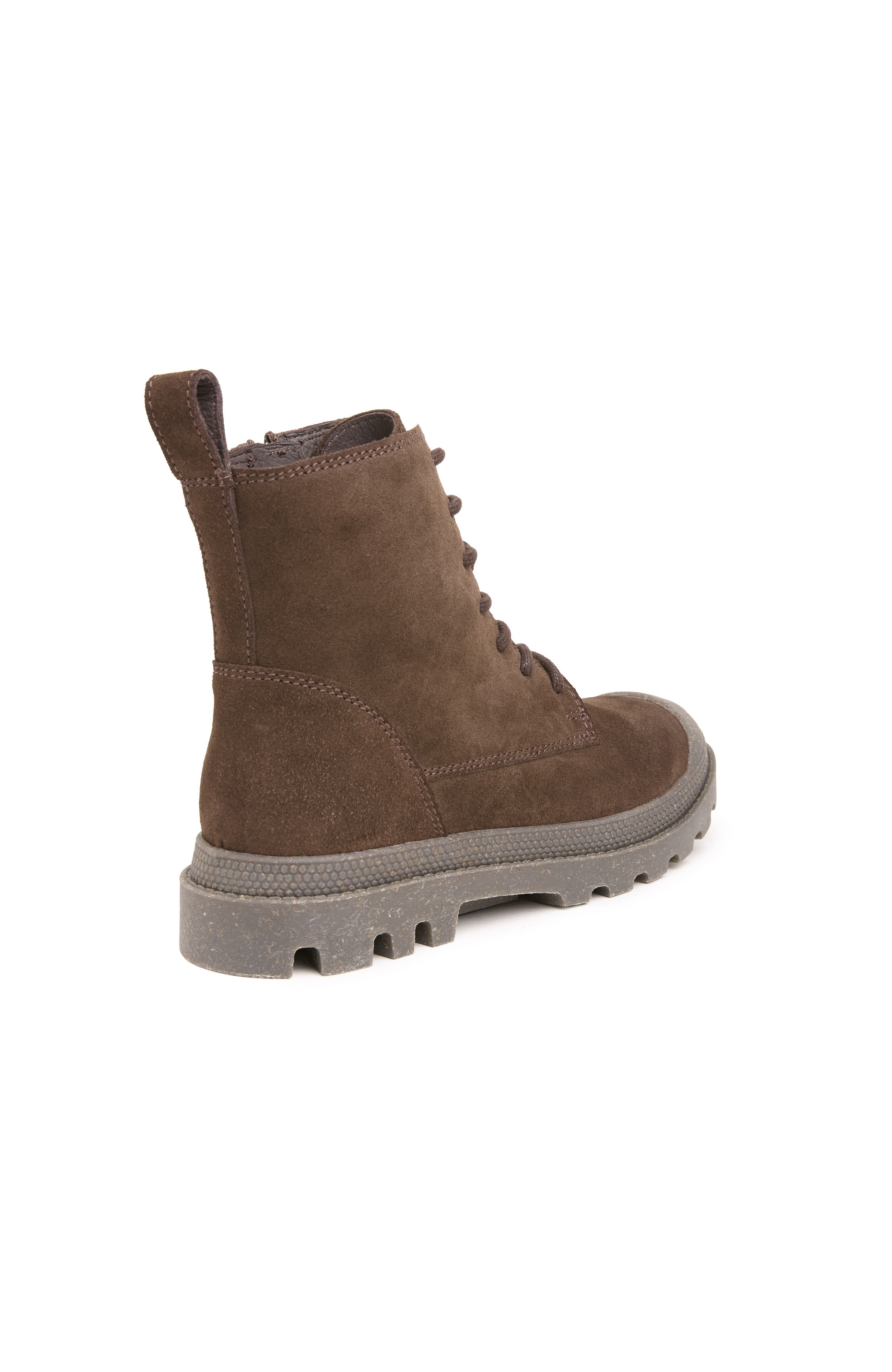 Toe Cap Lace Up Boot, Alternate, color, Chocolate