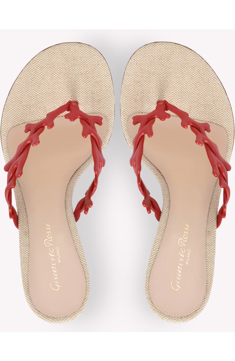 Gianvito Rossi Ocean Thong Sandal, Alternate, color, Red Nappa