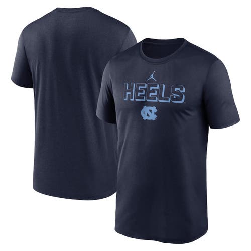 Jordan Brand Navy North Carolina Tar Heels 2025 Sideline Legend Performance T-shirt