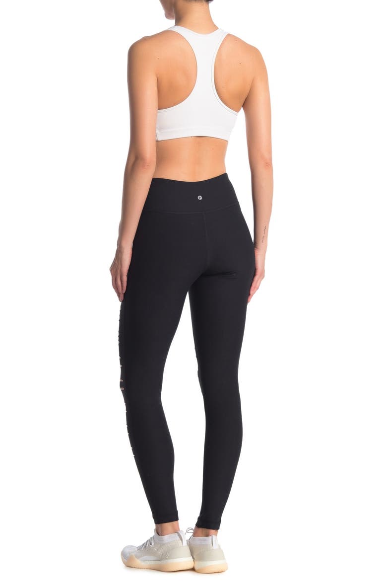 Missy Front Vent Leggings, Alternate, color, BLACK
